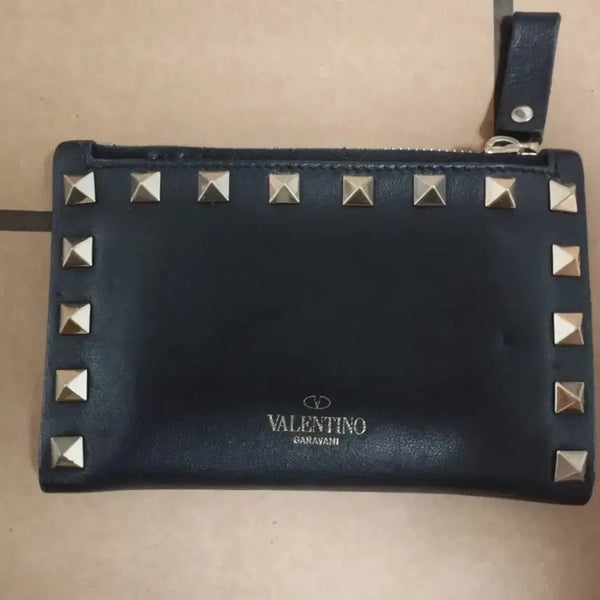 [BUNJANG] Valentino Rockstud Bi-fold Wallet Black / 발렌티노 락스터드 블랙 지갑