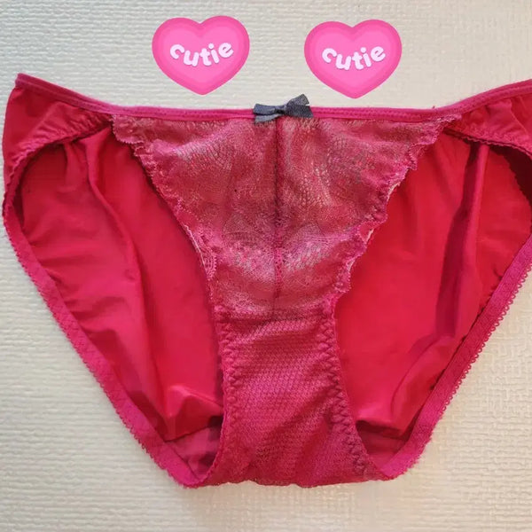 [BUNJANG] Red Lace Women's Panties - Used / 레드 레이스 여성팬티 - 중고