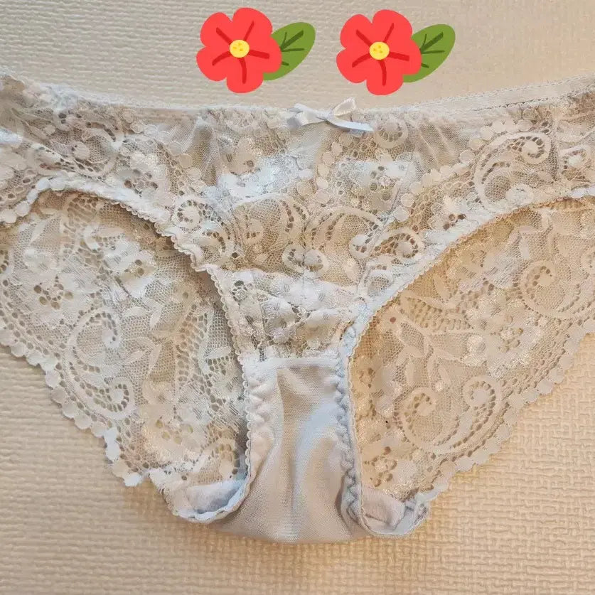 [BUNJANG] White Lace Women's Panties - Size M / 화이트 레이스 여성팬티- 중고(애장템)