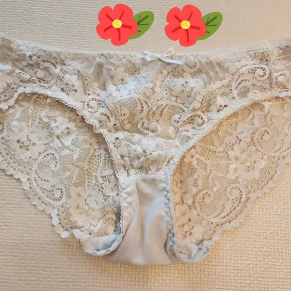 [BUNJANG] White Lace Women's Panties - Size M / 화이트 레이스 여성팬티- 중고(애장템)