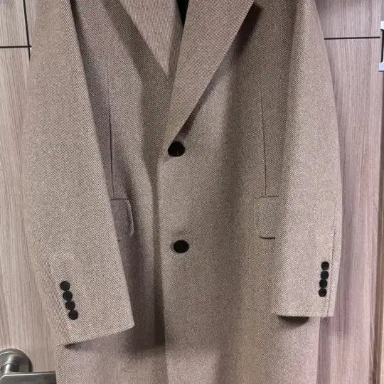 [BUNJANG] Solid Homme 20FW Twill Coat Beige / 솔리드옴므 20fw 베이지 트윌 코트 44
