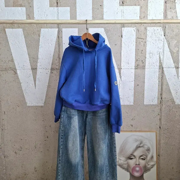 [BUNJANG] Balenciaga Blue Hooded Sweatshirt / 발렌시아 후드 맨투맨(TS1