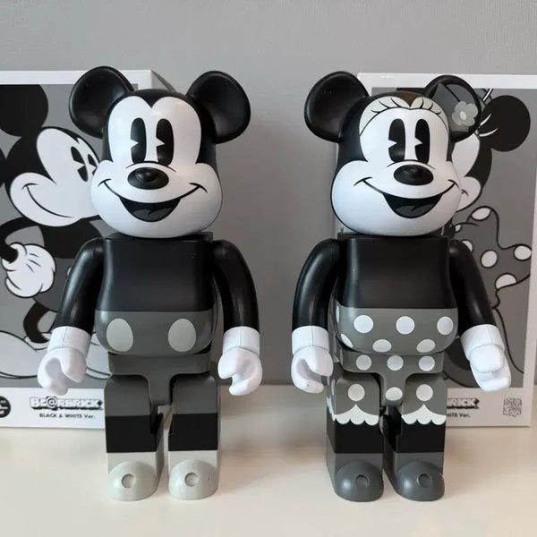 [BUNJANG] Be@rbrick Mickey Mouse 400% Black & White Edition / 베어브릭 미키마우스 400% 블랙앤화이트 에디션