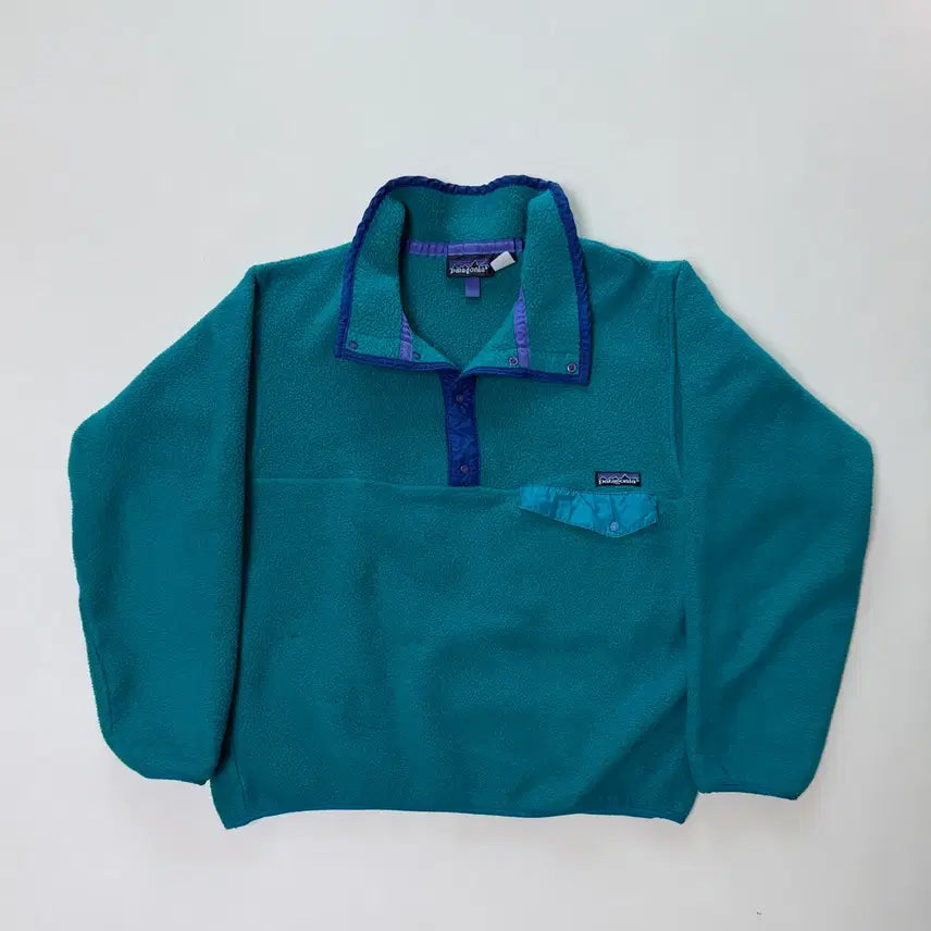 [BUNJANG] Patagonia Synchilla Fleece Teal Blue Mint Green / [M] 파타고니아 신칠라 플리스 후리스 틸블루 민트 그린