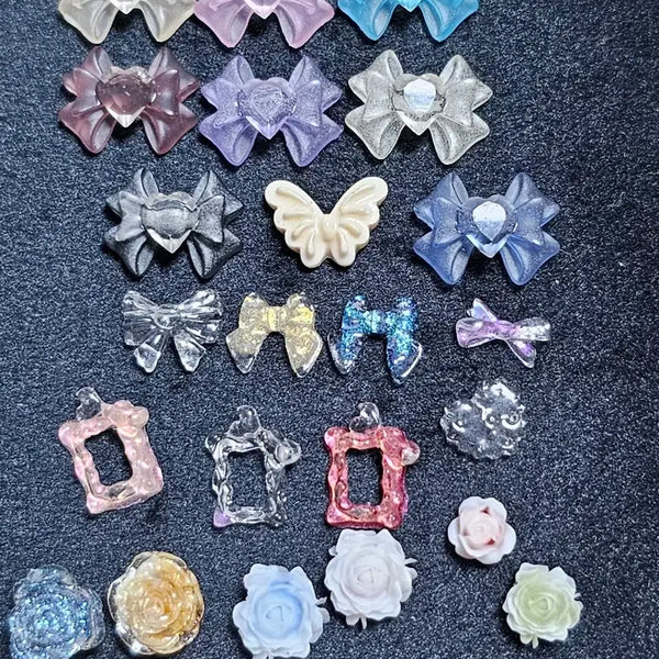 [BUNJANG] Nail Charms Set - 7 Types / 네일 파츠 7가지 일괄