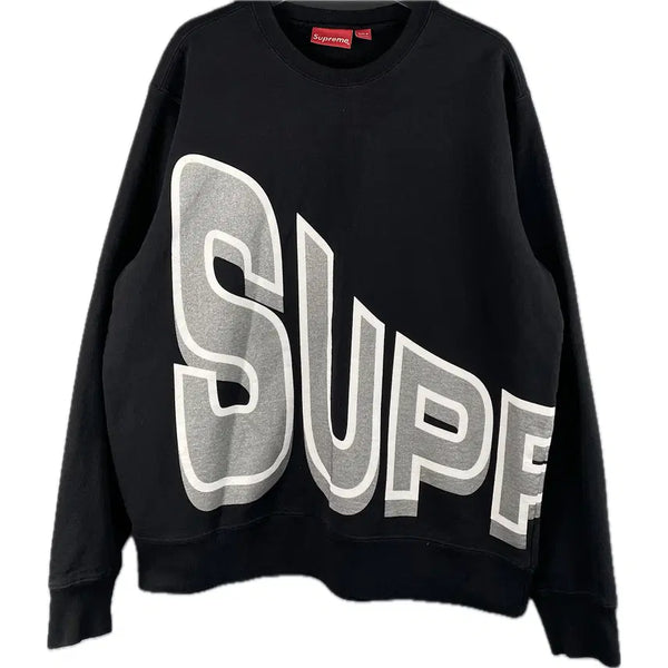 [BUNJANG] Supreme 18SS Arc Logo Crewneck Black / [L] 슈프림 18SS 사이드 아크 크루넥 블랙