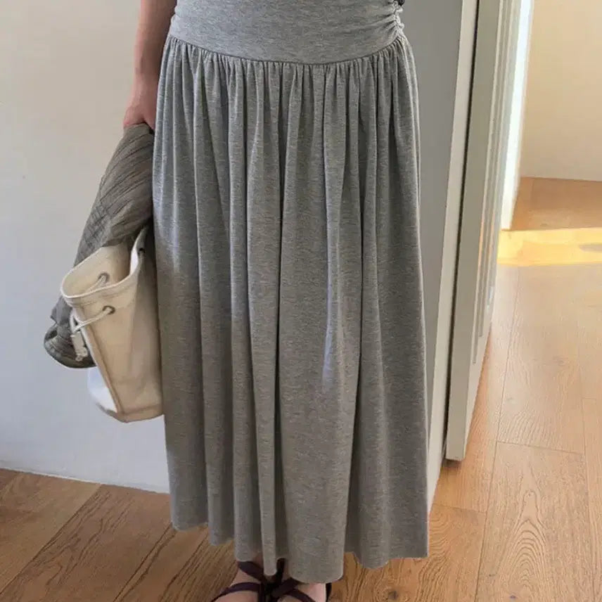 [BUNJANG] Shirring Skirt Cotton / 셔링스커트 코튼