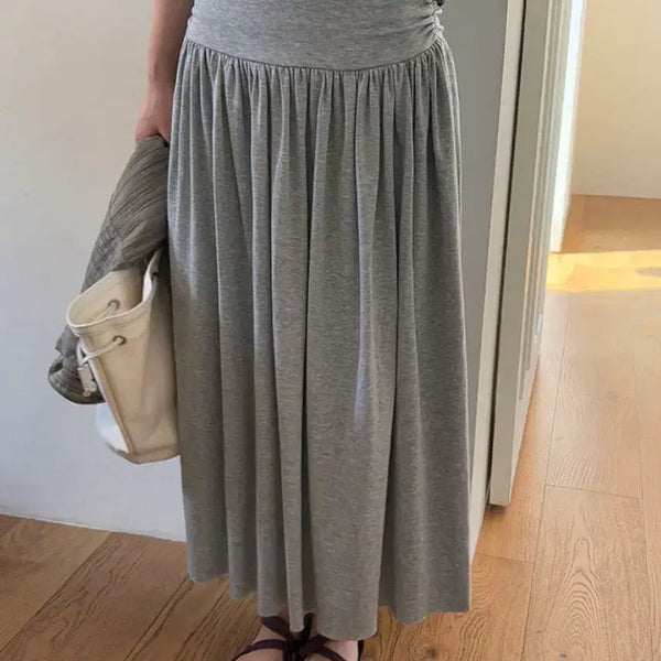 [BUNJANG] Shirring Skirt Cotton / 셔링스커트 코튼