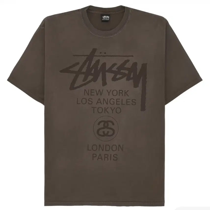 [BUNJANG] Stussy World Tour T-Shirt / 스투시 월드 투어 티셔츠