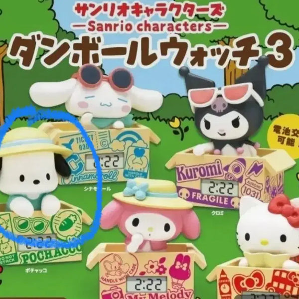 [BUNJANG] Sanrio Pochacco Cardboard Clock Gacha / 산리오 골판지 시계 가챠 포챠코