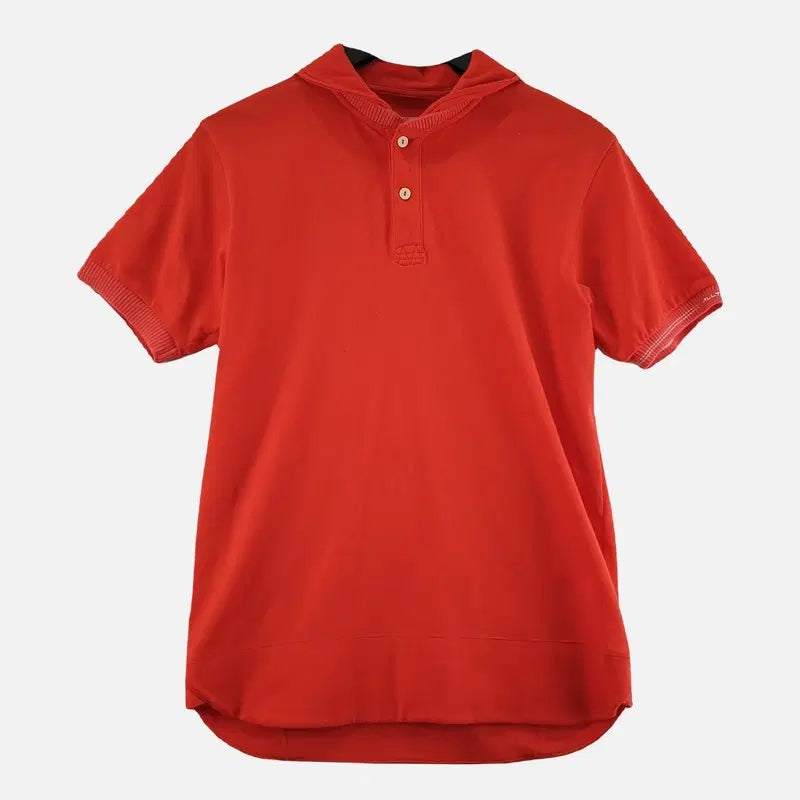 [BUNJANG] Descente Red Men's Polo Shirt 95 / 데상트 레드 남자 카라티 95 O0327