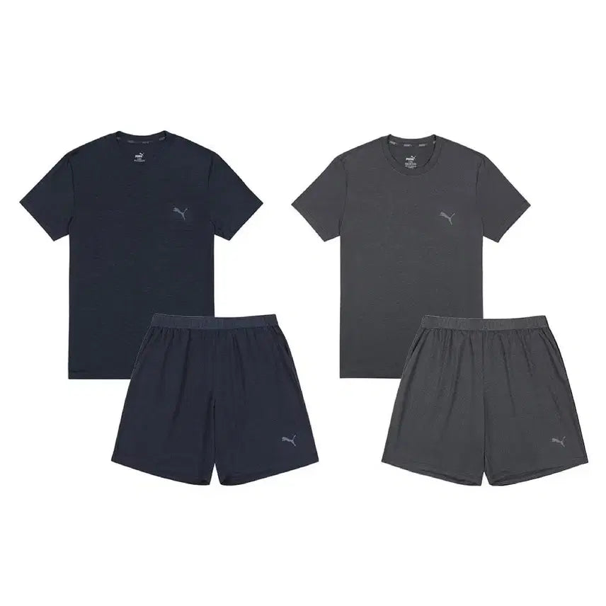 [BUNJANG] Puma 3-Piece Tracksuit Set / 푸마 기능성 반팔 반바지 3벌 세트