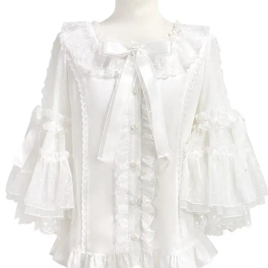 [BUNJANG] Angelic Pretty Ohana Maid Marionette Blouse / 엔젤릭프리티 오하나미바니 블라우스 베이비더스타샤인 로리타