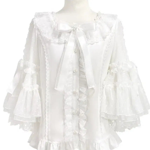 [BUNJANG] Angelic Pretty Ohana Maid Marionette Blouse / 엔젤릭프리티 오하나미바니 블라우스 베이비더스타샤인 로리타