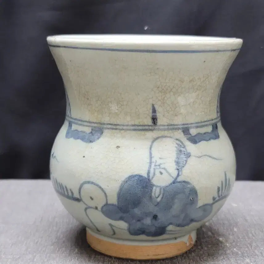 [BUNJANG] Blue-and-White Porcelain Vase with Figure Painting / 청화 고사인물문 광구호