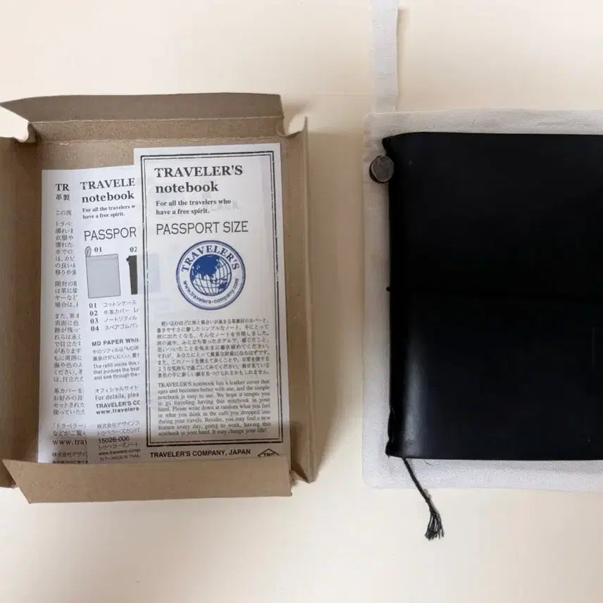 [BUNJANG] Travelers Notebook Passport and Original Black Bundle Set / 트래블러스 노트 패스포트 및 오리지널 블랙 일괄