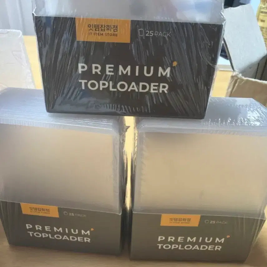 [BUNJANG] It-tem Premium Card Toploader 75 Count (3 x 25) / 잇템잡화점 프리미엄 탑로더 25매입 3개