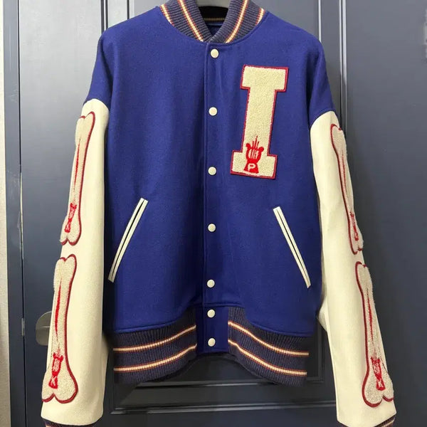 [BUNJANG] Kapital Varsity Blue Jumper / 캐피탈 바시티 블루