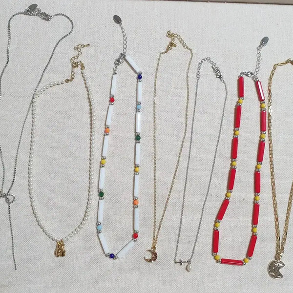 [BUNJANG] Necklace Bundle Set (7 pcs) / 목걸이 7개 일괄