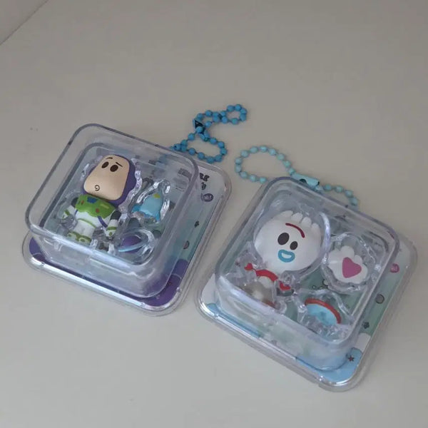 [BUNJANG] Toy Story Buzz Lightyear & Woody Figure Keychain Set / 새상품) 토이 스토리 버즈 우디 피규어 키링