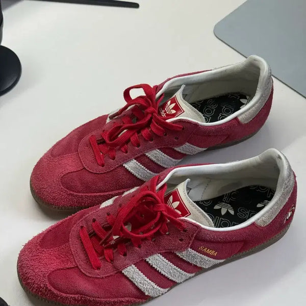 [BUNJANG] Adidas Samba OG Red Sneakers / 아디다스 삼바 탈 OG 275