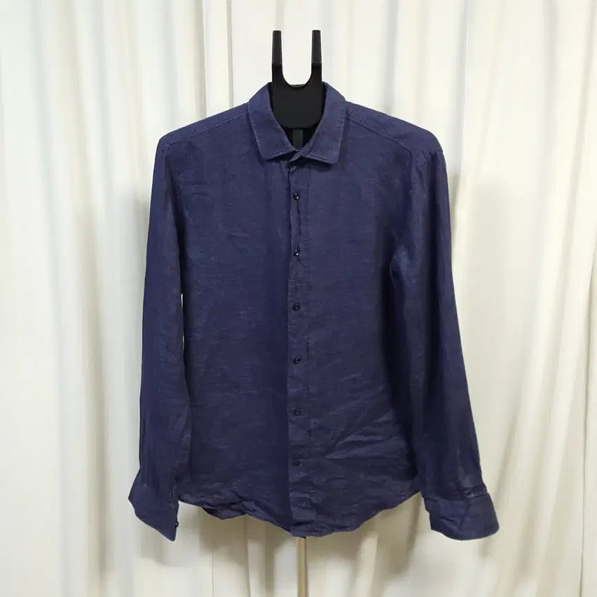 [BUNJANG] Hugo Boss Men's 100% Wool Slim Fit Shirt / 휴고보스 남성 슬림핏 마 100% 셔츠 110추천 오일장