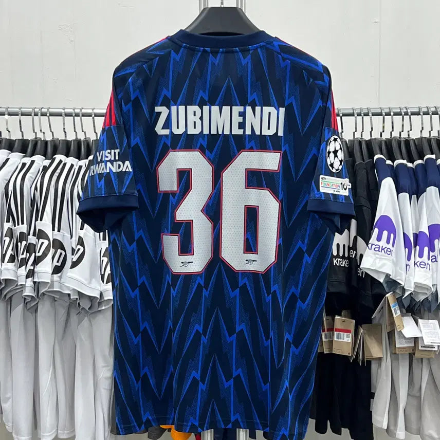 [BUNJANG] Arsenal 2025/26 Away Replica Jersey - Size S-4XL / 25/26 아스날 어웨이 NO.36 수비멘디 유니폼