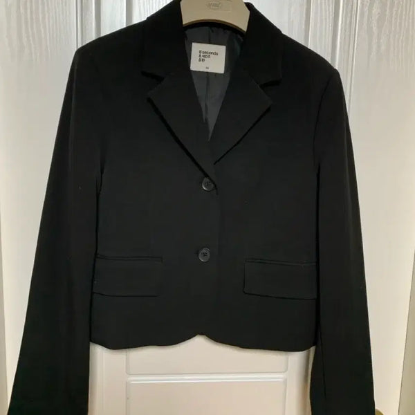 [BUNJANG] 8seconds Black Cropped Jacket XS / 8세컨즈 블랙 크롭 자켓 XS