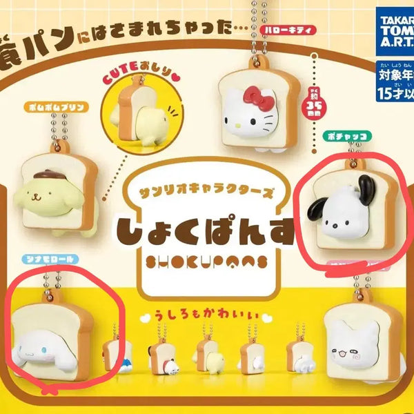 [BUNJANG] Sanrio Shokku Panzu Pochacco & Cinnamoroll Bundle Set / 산리오 식빵즈 포챠코, 시나모롤 일괄