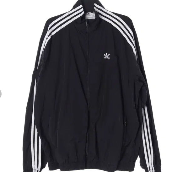 [BUNJANG] Adidas Oversized Track Top Windbreaker Jacket L / 아디다스 오버사이즈 트랙탑 바람막이 자켓 L