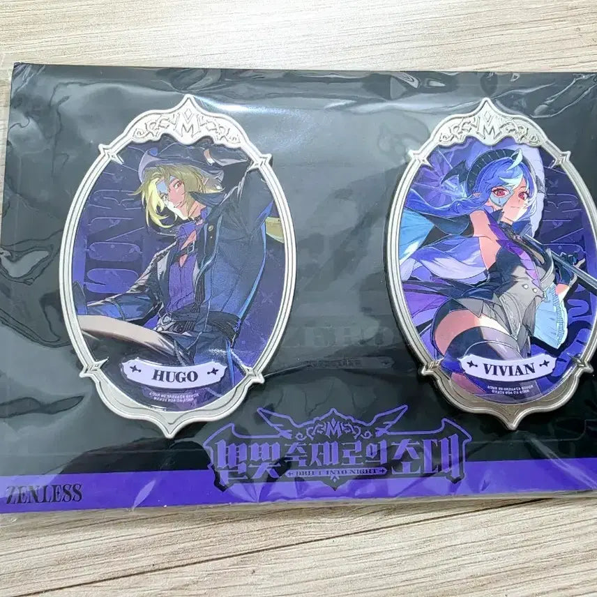 [BUNJANG] ZENZONE Theventi Hugo Vivian Badge Set / 젠존제 더벤티 휴고 비비안 뱃지세트