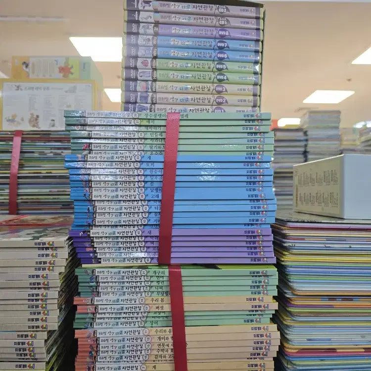 [BUNJANG] Froebel Vivid Documentary Nature Observation Complete Set (50 Books, 10 CDs) / 생생 다큐 자연관찰 프뢰벨 전50권,CD10장 세트 어린이책 중고책