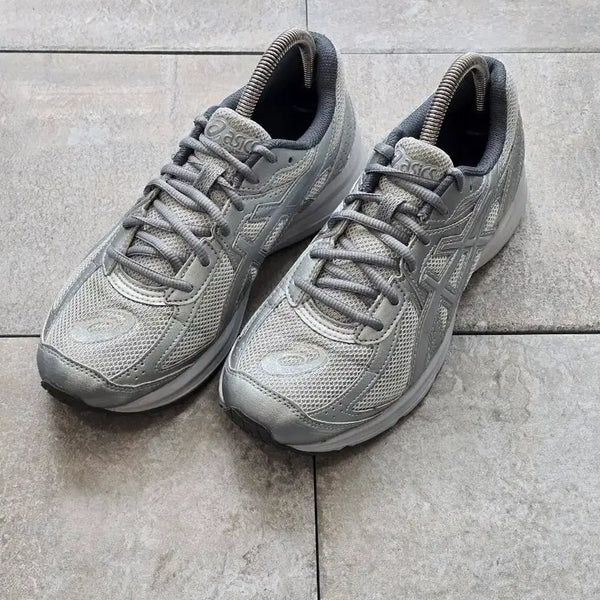[BUNJANG] Asics Jog 100 S SMU Grey Pure Silver Running Shoes / (255)아식스 조그 100 s smu 그레이 퓨어 실버 운동화 런닝화
