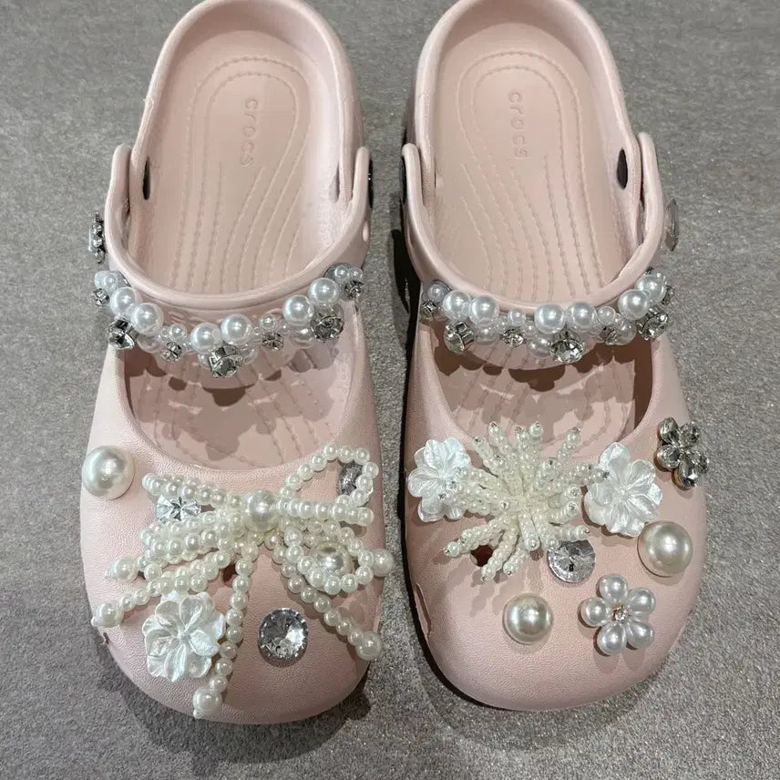 [BUNJANG] Crocs Ballet Quartz Pink W6 / 크록스 발레 쿼츠 핑크 W6