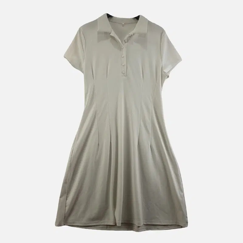 [BUNJANG] White Women's Collar Dress XL / 화이트 여자 카라 원피스 XL O0420
