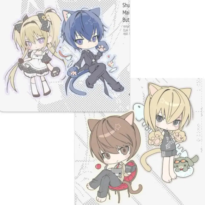[BUNJANG] Death Note Light Yagami L Mello Bundle Set Acrylic Keychain / 일괄) 캐캐체 데스노트 토마세라 라이토 멜로 아크릴 키링 nyzziz nyz 디페