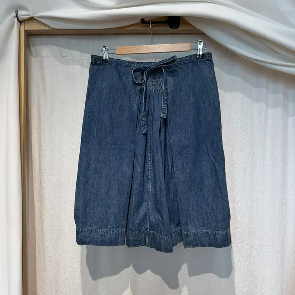 [BUNJANG] 45R Ribbon Shirring Denim Skirt / (2) 45Rpm 리본 셔링 데님 스커트
