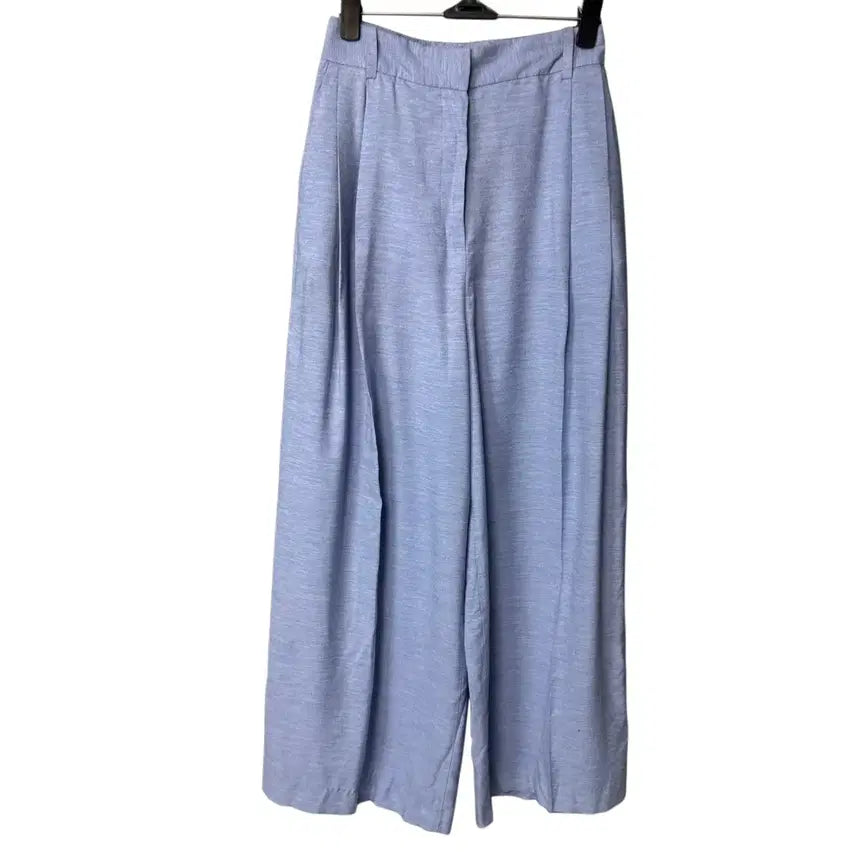 [BUNJANG] Zara Women's Blue Two-Tuck Wide Slacks Pants / XS 자라 여성 블루 투턱 와이드 슬랙스 팬츠