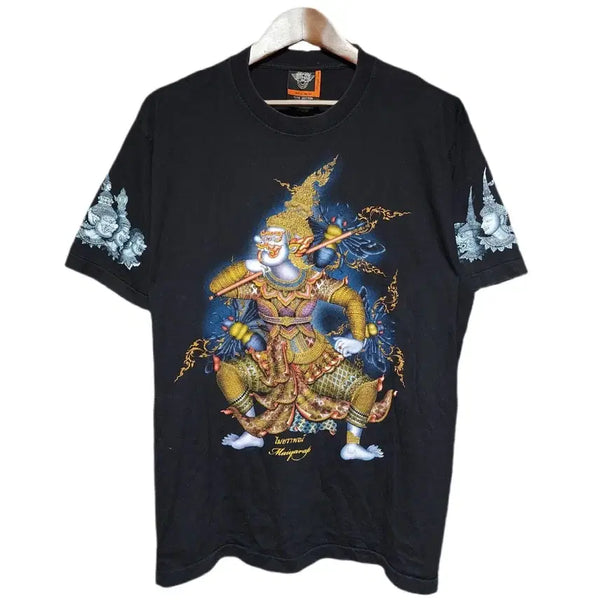 [BUNJANG] Rock Eagle Graphic Oriental Cotton T-Shirt / Rock Eagle Graphic Oriental Cotton T