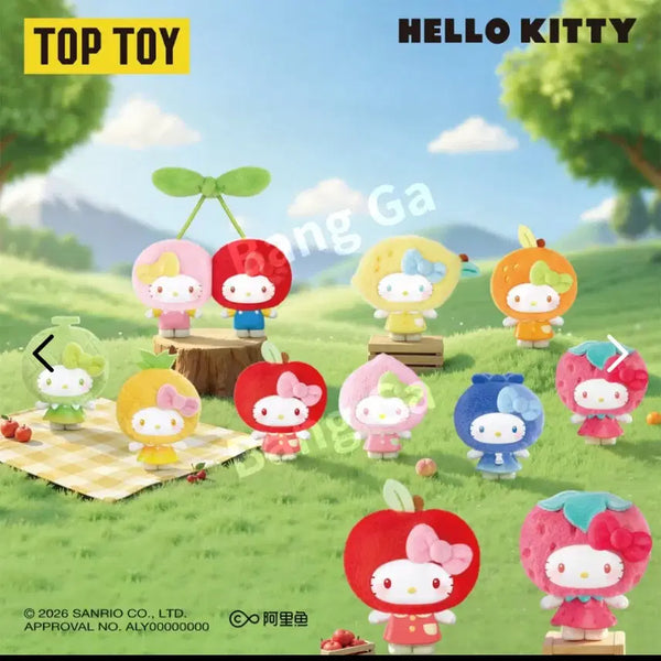 [BUNJANG] Toptop Sanrio Hello Kitty Fruit Figure Keychain / 탑토이 산리오 헬로키티 과일 피규어 키링 랜덤 새제품