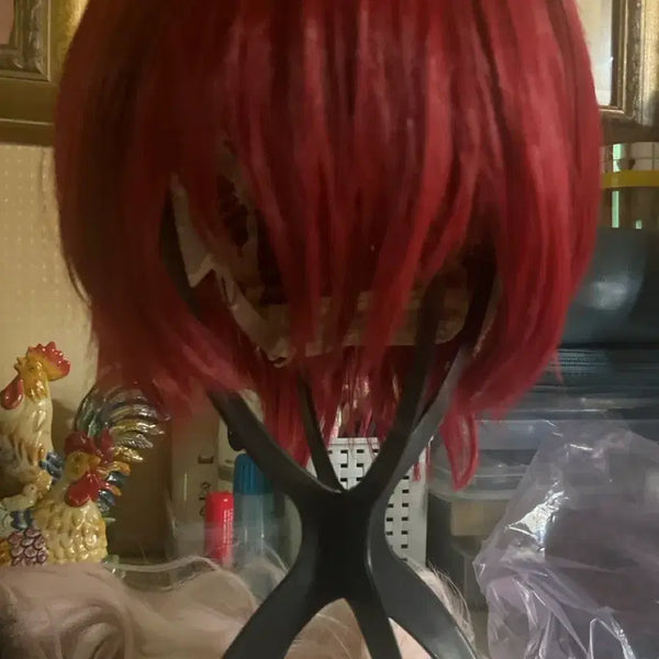 [BUNJANG] Red Short Cosplay Wig (Anime) / 코스프레 빨간색 남캐 숏 세팅 가발판매 양도 팝니다 애니