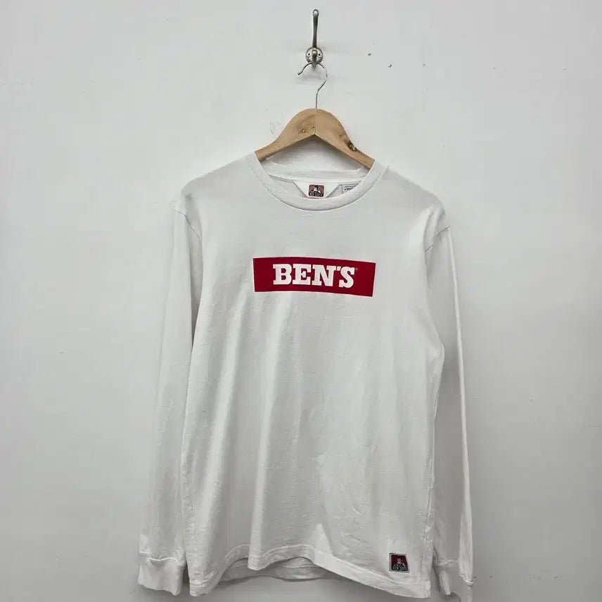 [BUNJANG] Ben Davis Long Sleeve T-Shirt White Men's Medium / 벤데이비스 긴팔티 화이트 남M