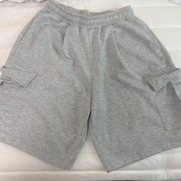 [BUNJANG] SPAO Gray Cargo Bermuda Pants / 스파오 그레이 카고 버뮤다팬츠