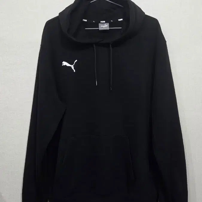 [BUNJANG] Puma Logo Hoodie Black / 푸마 로고 후드티 블랙