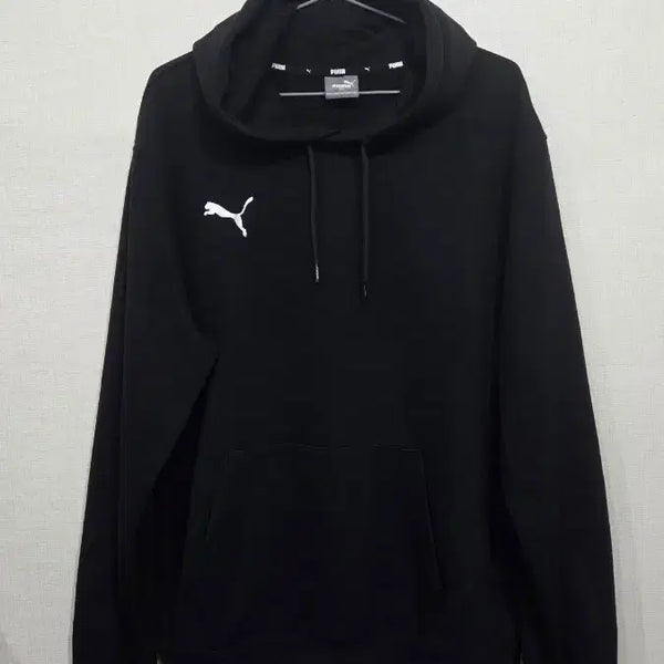 [BUNJANG] Puma Logo Hoodie Black / 푸마 로고 후드티 블랙