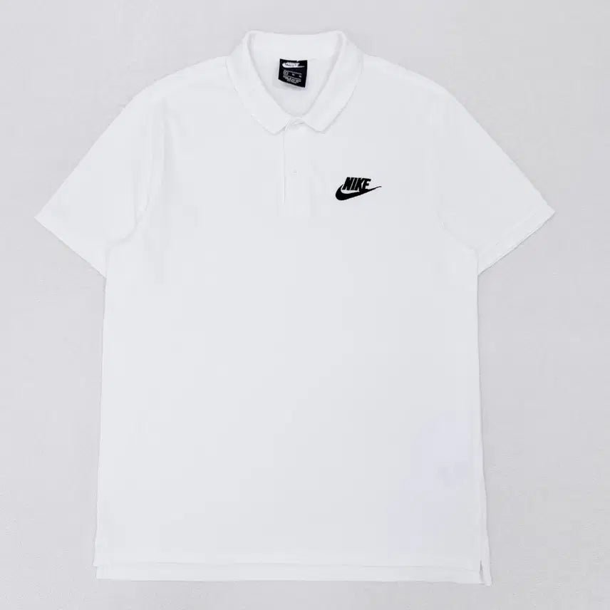 [BUNJANG] Nike White Cotton Polo Shirt Men's 105 / [105] 나이키 화이트 코튼 카라티