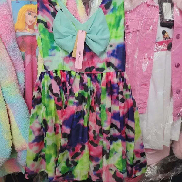 [BUNJANG] Snell Authentic One Piece Aqua Marine Ribbon Dress / 스넬 정품 원피스 아쿠아 마린 리본 M