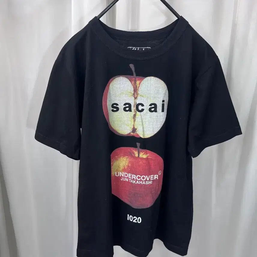 [BUNJANG] Sacai Undercover Jun Takahashi Collaboration Short Sleeve T-Shirt Black / 사카이 언더커버 준타카하시 콜라보 반팔 티셔츠 블랙