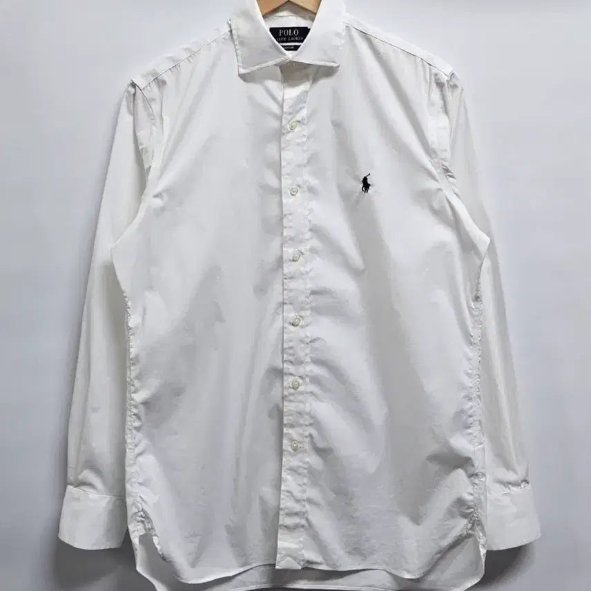 [BUNJANG] Polo Ralph Lauren Easy Care White Dress Pony Embroidery Shirt M / (L) 폴로 랄프로렌 이지케어 화이트 드레스 포니 자수 셔츠 95-100