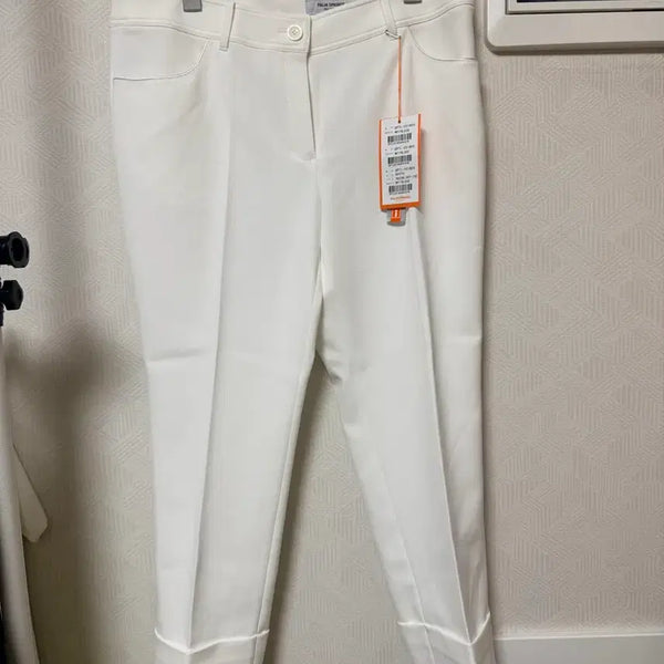 [BUNJANG] Palm Springs White Cropped Slacks / 새상품:) 팜스프링스 화이트 크롭 슬랙스 (구88)